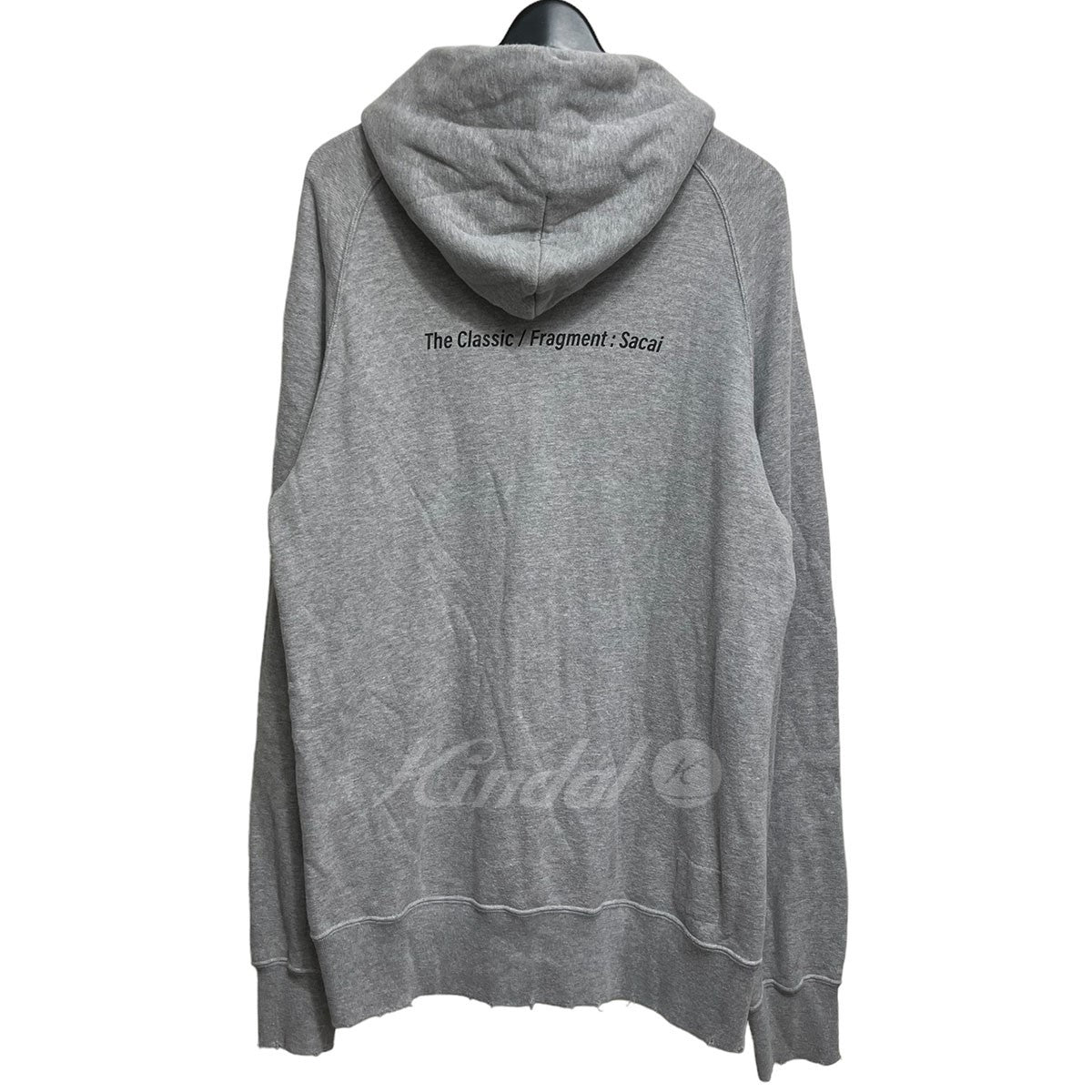 sacai×FRAGMENT DESIGN ダメージ加工フーディー 21-0315S グレー 