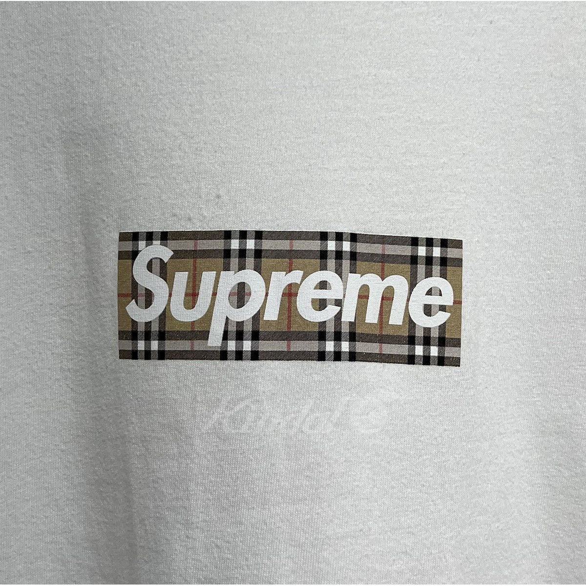 Supreme×Burberry 2022SS Box Logo Tee ボックスロゴTシャツ ホワイト サイズ L｜【公式】カインドオルオンライン  ブランド古着・中古通販【kindal】