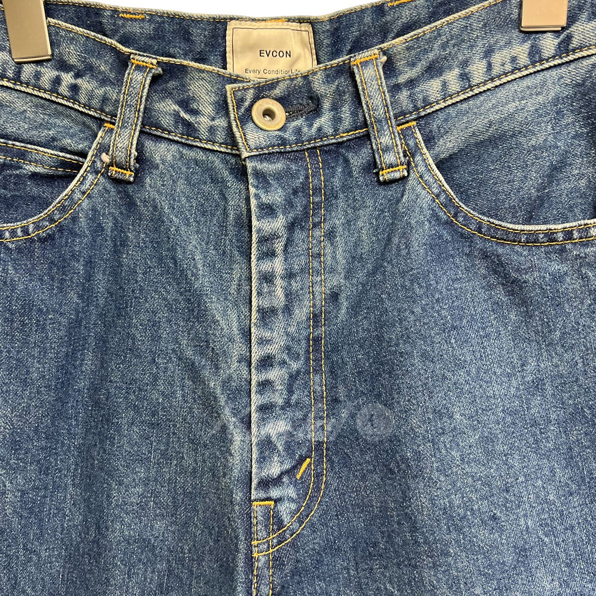 EVCON(エビコン) 5POCKET WIDE DENIM PANTS BIO WASH