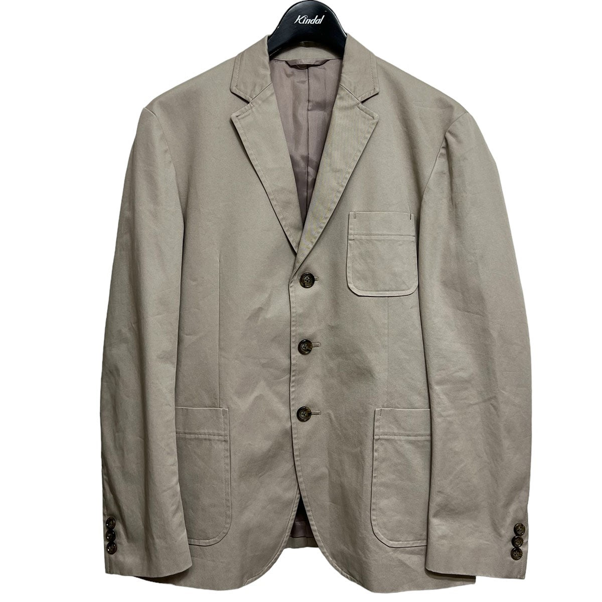 Cotton Single 3 Button Jacket＆One Tuck Slacks