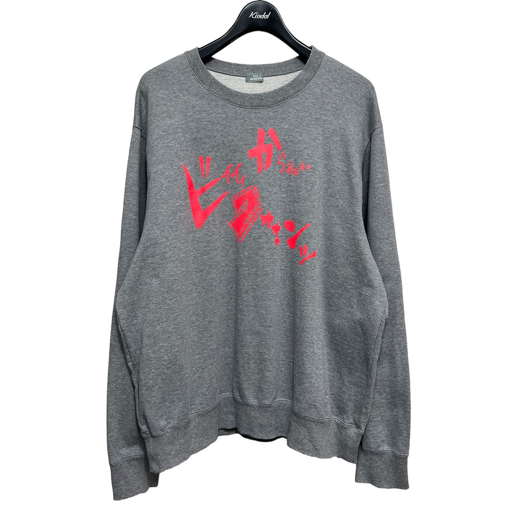 kolor BEACON(カラービーコン) 2022AW プリントSWEAT メッセージ 