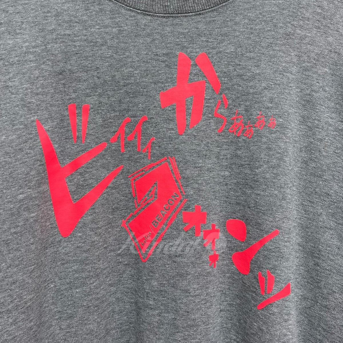 2022AW プリントSWEAT メッセージプリントクルーネックスウェットシャツ