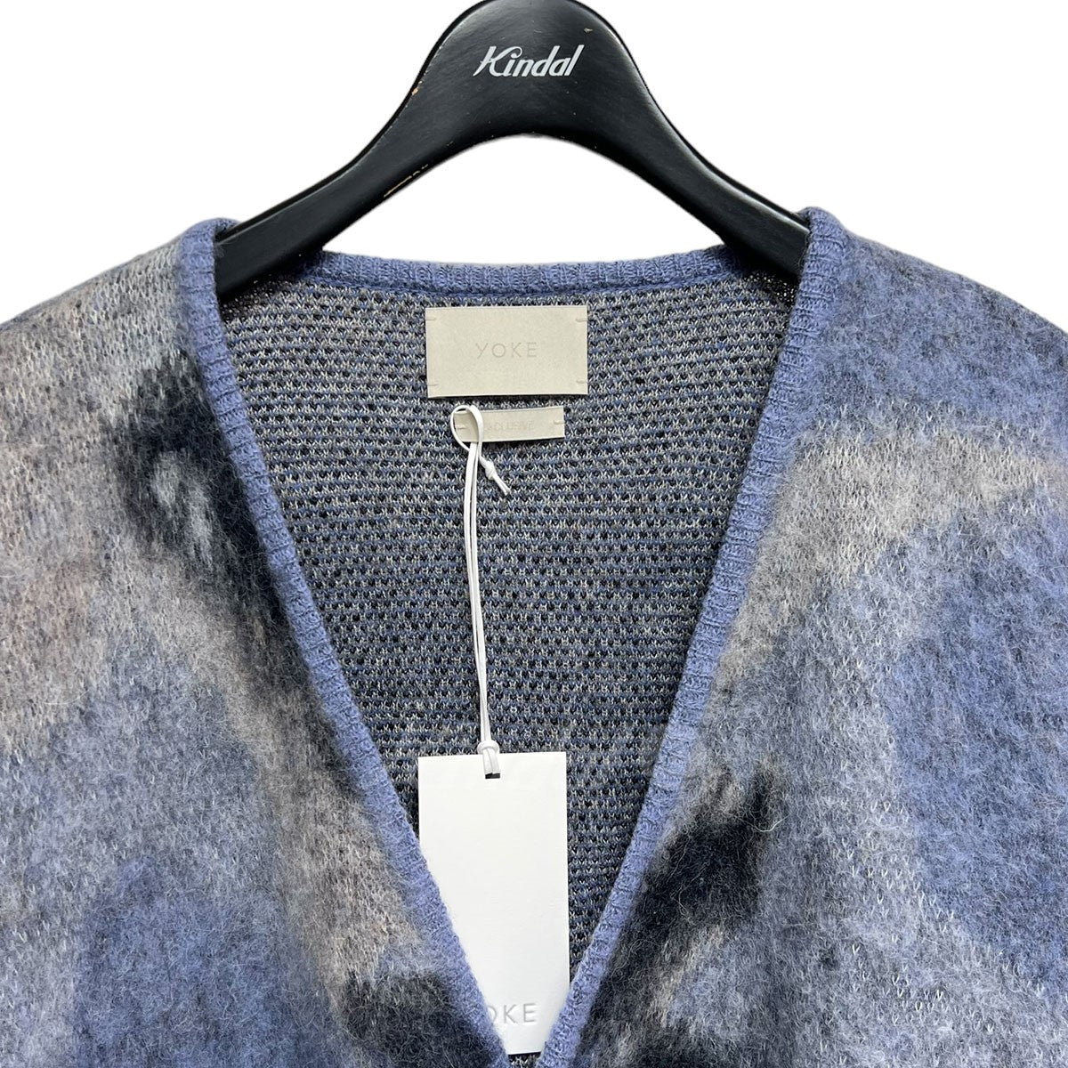 ROTHKO JACQUARD CARDIGAN BLUE MIX