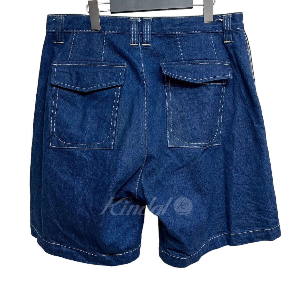 E．TAUTZ(イートウツ) CORE NAVAL SHORTS タックデニムショーツ XSH001