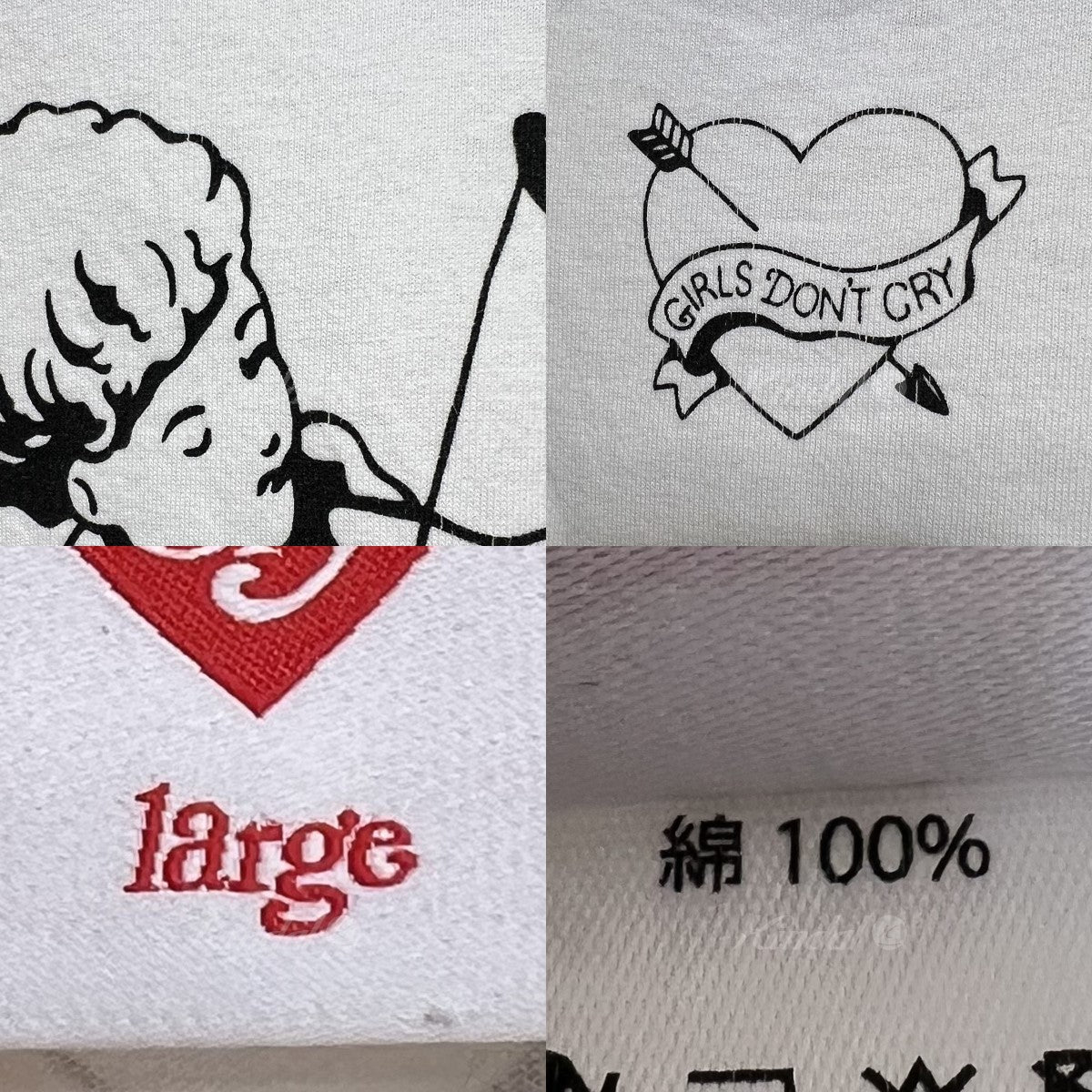 最新型ガールズドントクライ Angel Tee エンジェルTシャツ Sサイズ Tシャツ/カットソー(半袖/袖なし)