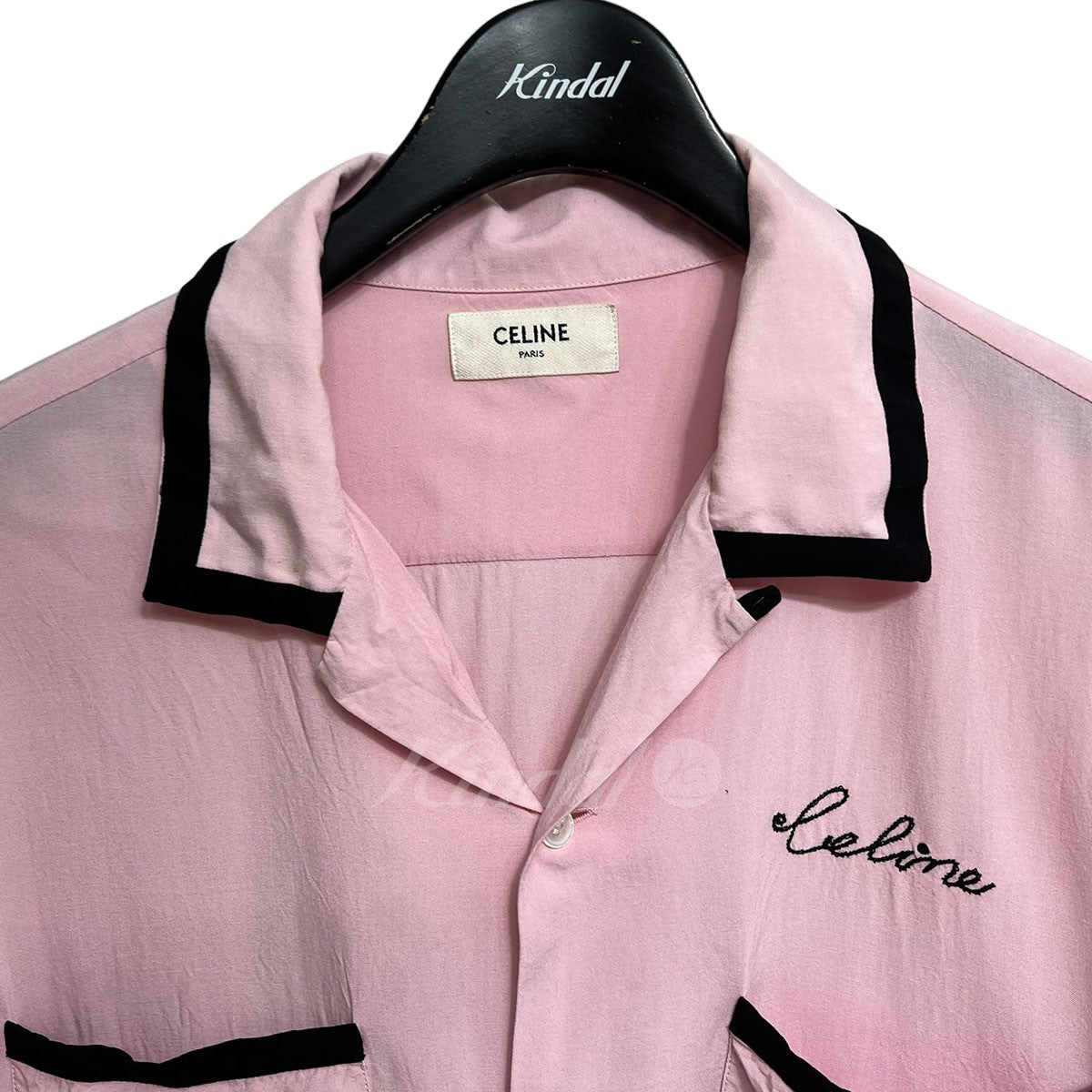 CELINE(セリーヌ) Loose Bowling Shirt in Viscose 2C516852C ピンク ...