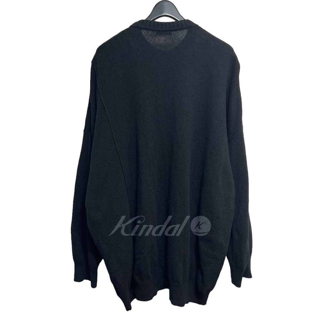 定価 ラフシモンズ オーバーサイズ Kollaps 2 突っ走り パッチニット  