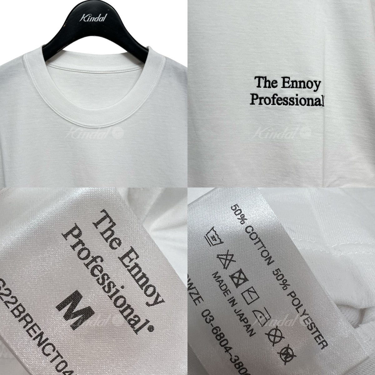 THE ENNOY PROFESSIONAL(エンノイプロフェッショナル) S／S T-SHIRT ロゴ刺繍クルーネックTシャツ