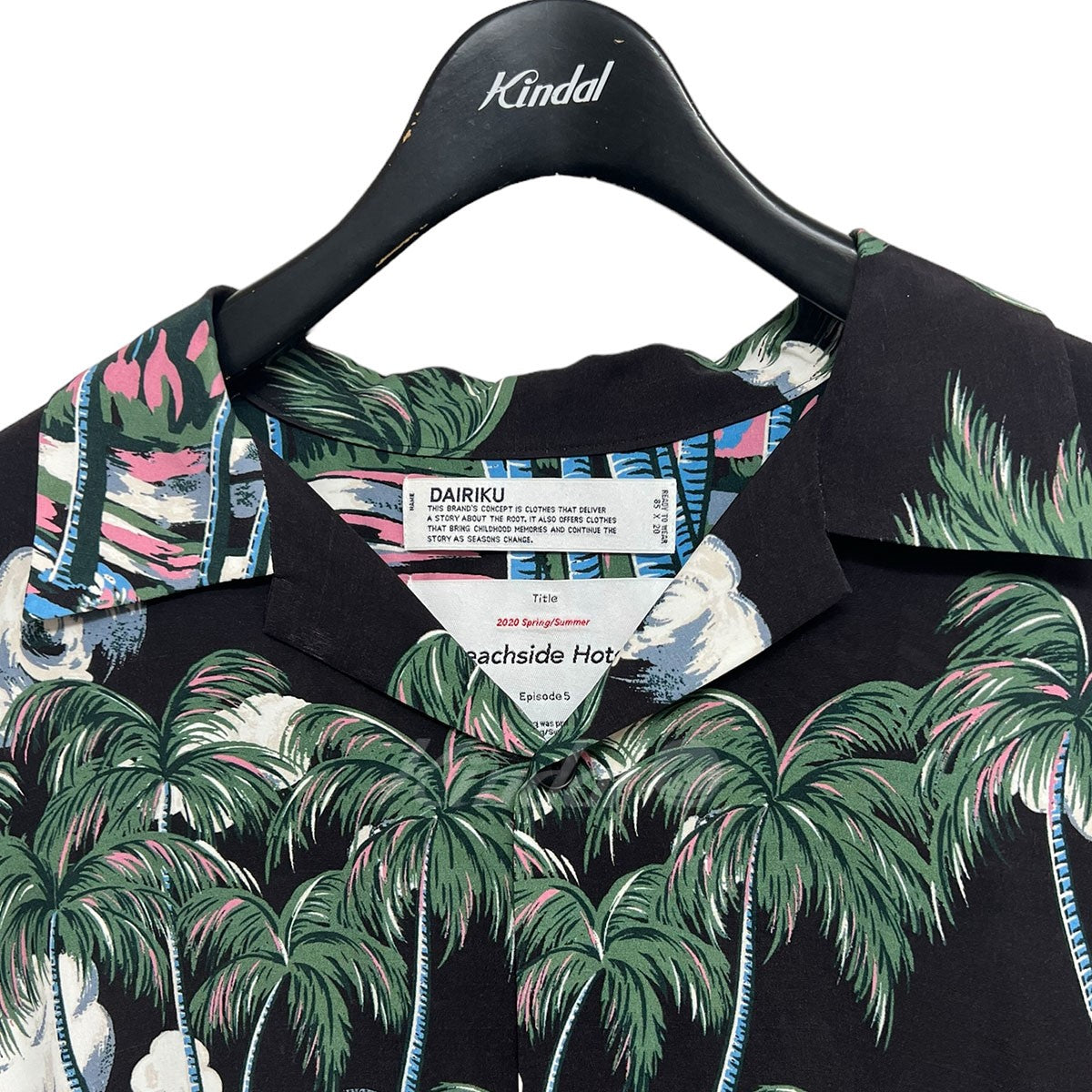 メンズDAIRIKU Aloha shirt Black 20ss ダイリク アロハ - meucelular.com