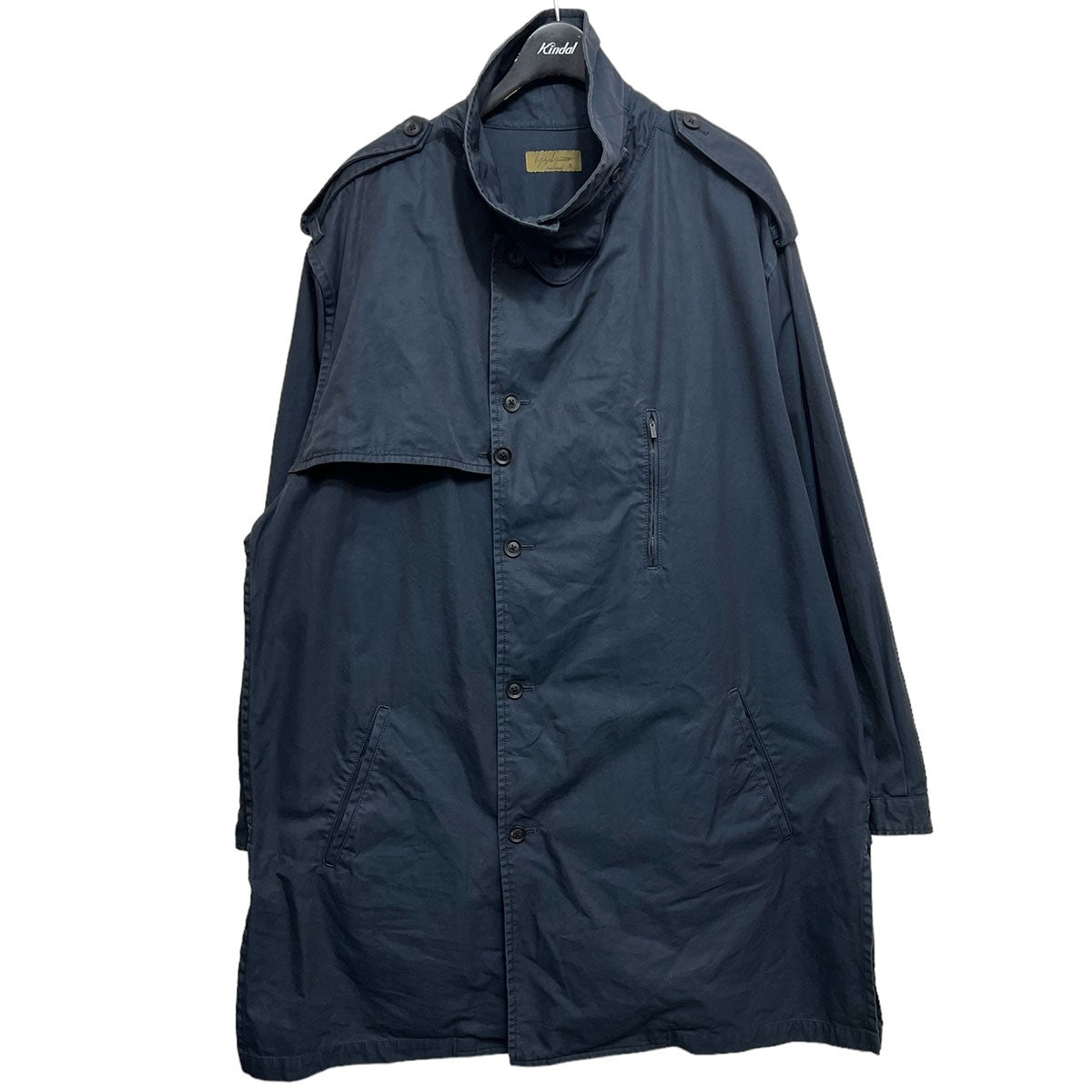 2023AW NAVY YARN DYED GABARDINE TRENCH BLOUSON