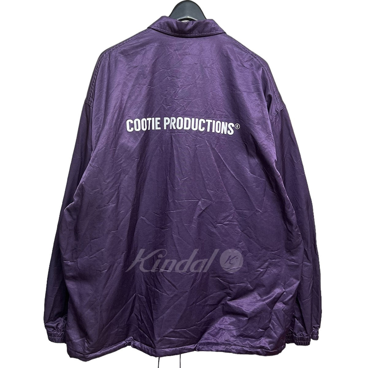 COOTIE PRODUCTIONS(クーティープロダクションズ) R／C Satin Coach Jacket ロゴサテンコーチジャケット パープル  サイズ XL｜【公式】カインドオルオンライン ブランド古着・中古通販【kindal】