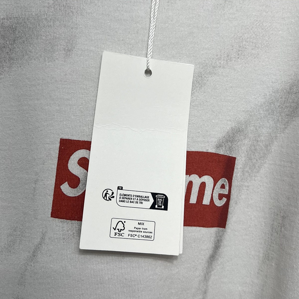 Supreme×MM6 Maison Margiela 24SSBox Logo Teeコットンダブルネーム転写プリントボックスロゴTシャツ ホワイト  サイズ 17｜【公式】カインドオルオンライン ブランド古着・中古通販【kindal】