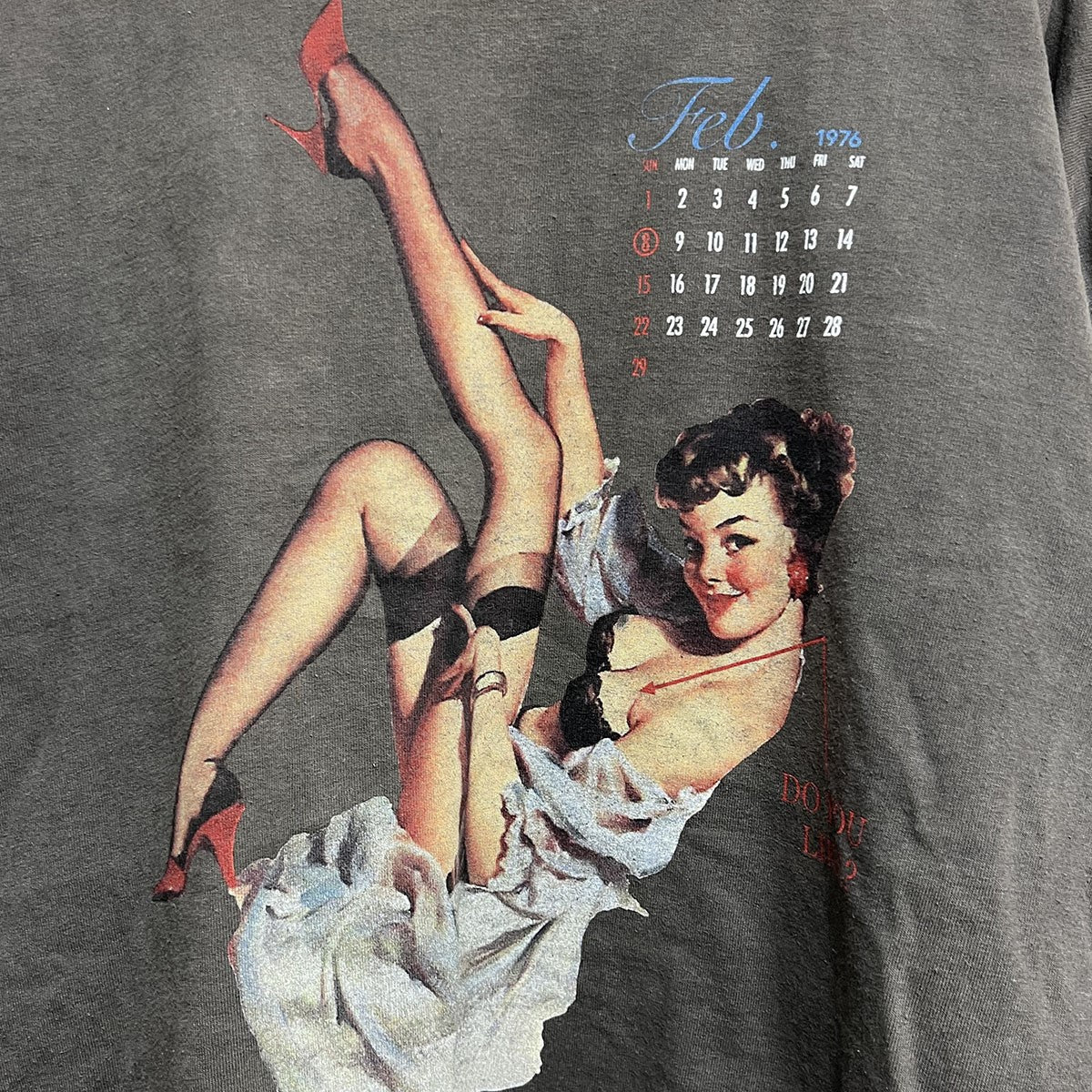 Pinup Girl Long Sleeve TeeピンナップガールロングスリーブTシャツ　長袖Tシャツ20AW C-5