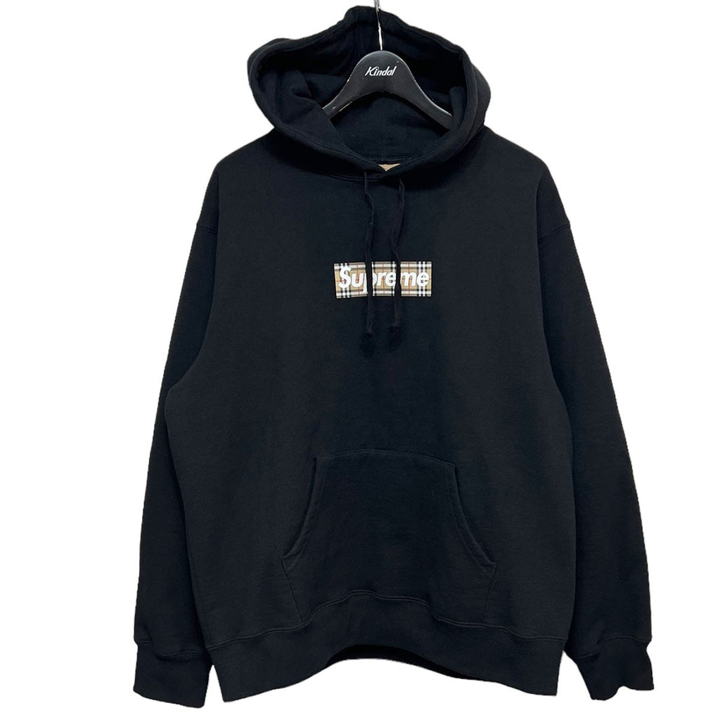 Supreme×BURBERRY 22SSBox Logo Hooded Sweatshirtボックスロゴ 