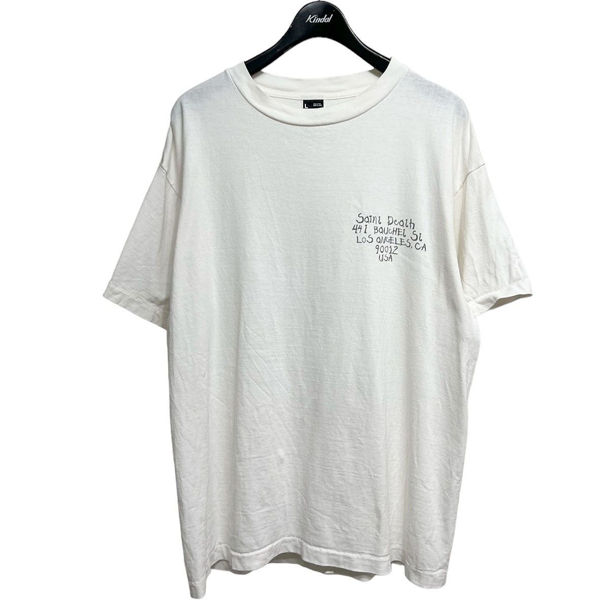 SS TEE SAINT DEATHオーバーサイズプリントTシャツSM-S22-0000-061