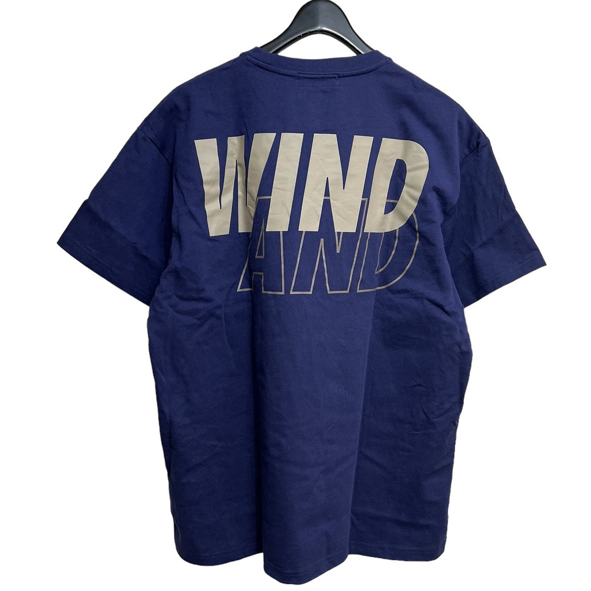 SEA S S T-shirt　Navy-SandロゴプリントTシャツWDS-SEA-22S-02