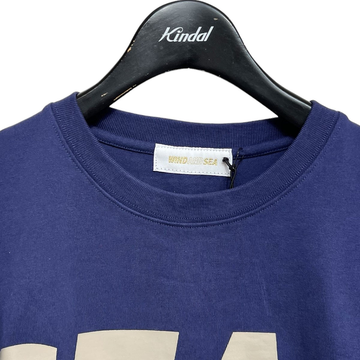 SEA S S T-shirt　Navy-SandロゴプリントTシャツWDS-SEA-22S-02