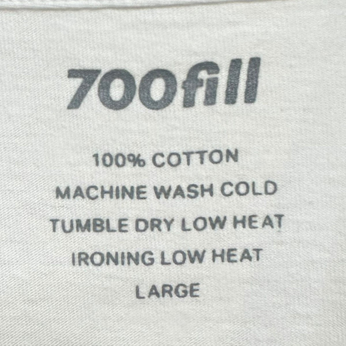 700Fill ロゴ刺繍クルーネックTシャツ 古着・中古-4枚目のアイテム画像