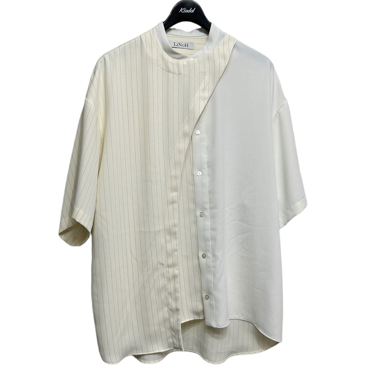 DRAPE LAYERED S S SHIRTドレープレイヤードショートスリーブシャツ112302064