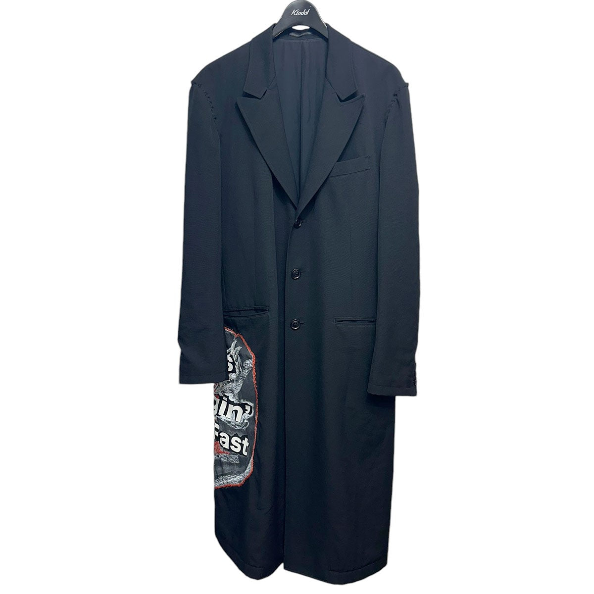 17AWPrint Embroidery Long Jacket袖山ハンドステッチプリント刺繍ジャケットHK-J38-127