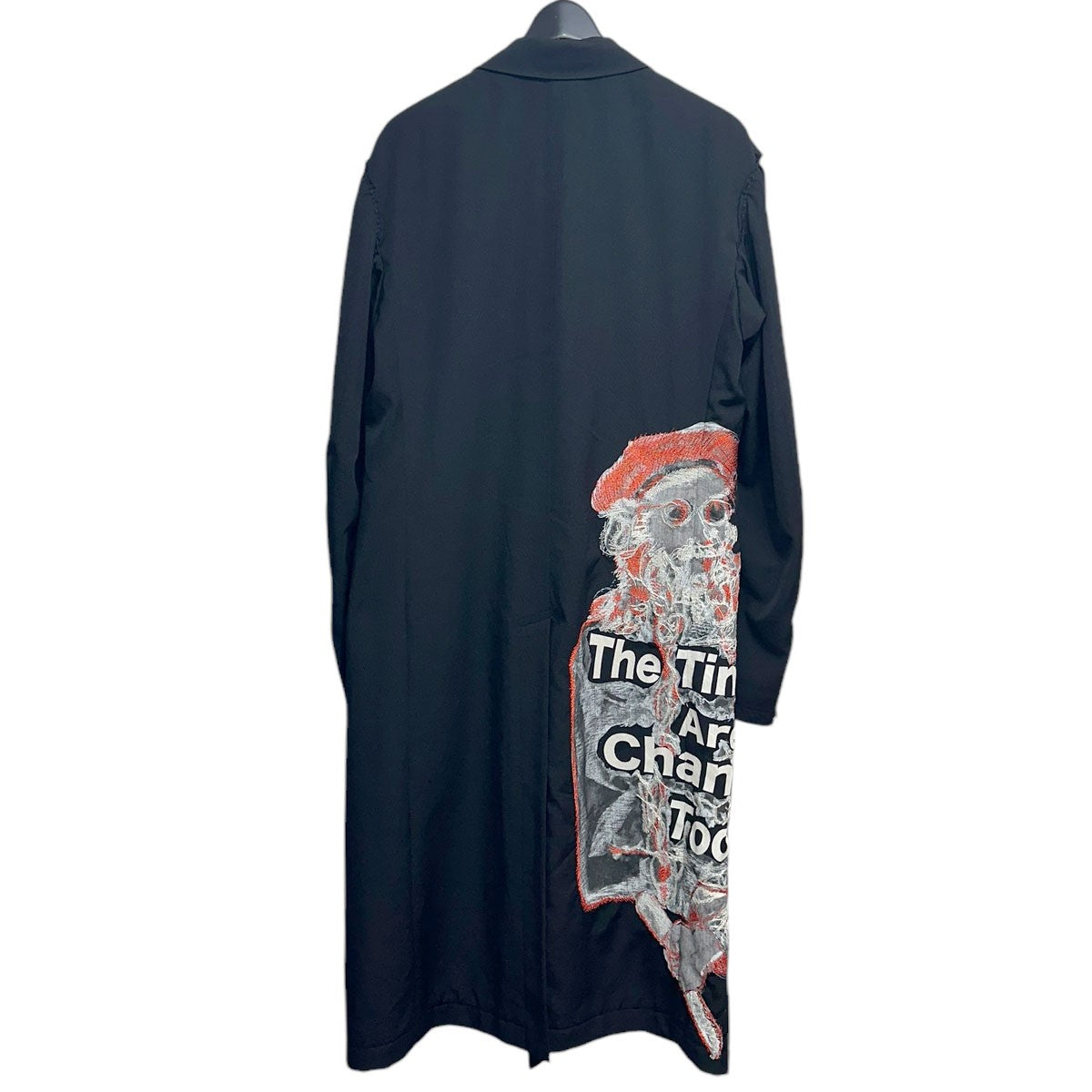 17AWPrint Embroidery Long Jacket袖山ハンドステッチプリント刺繍ジャケットHK-J38-127