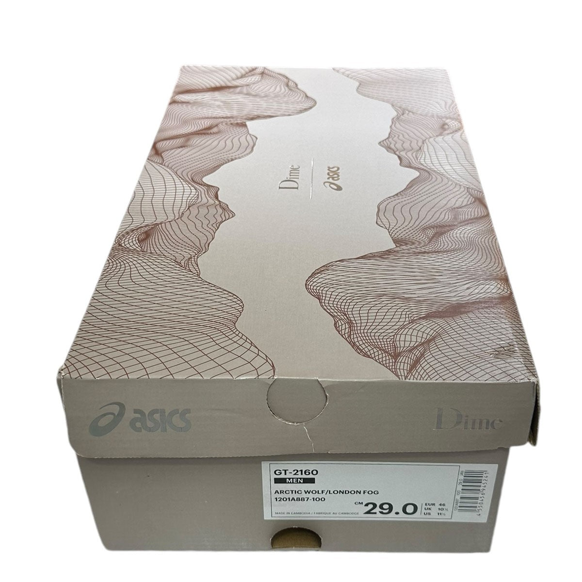 asics×Dime GT-2160 ARCTIC WOLF／LONDON FOGスニーカー1201A887-100 