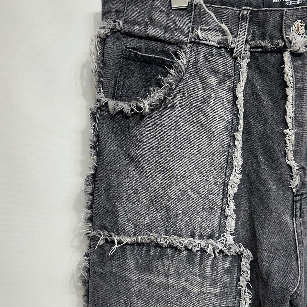 NO／FAITH STUDIOS(ノーフェイスステュディオス) FLARED DENIM 003 STONE WASH GRYデニムパンツ  ストーンウォッシュグレー サイズ L｜【公式】カインドオルオンライン ブランド古着・中古通販【kindal】