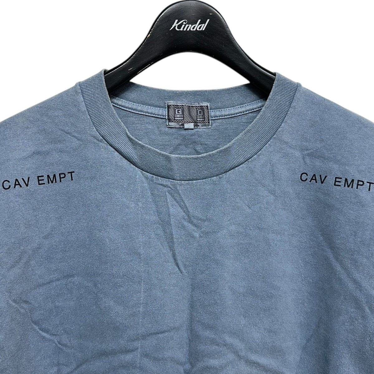 CE(CAV EMPT)(シーイー) OVERDYE DEFILEMENT FRAME TオーバーダイプリントクルーネックTシャツ ブルー サイズ  L｜【公式】カインドオルオンライン ブランド古着・中古通販【kindal】