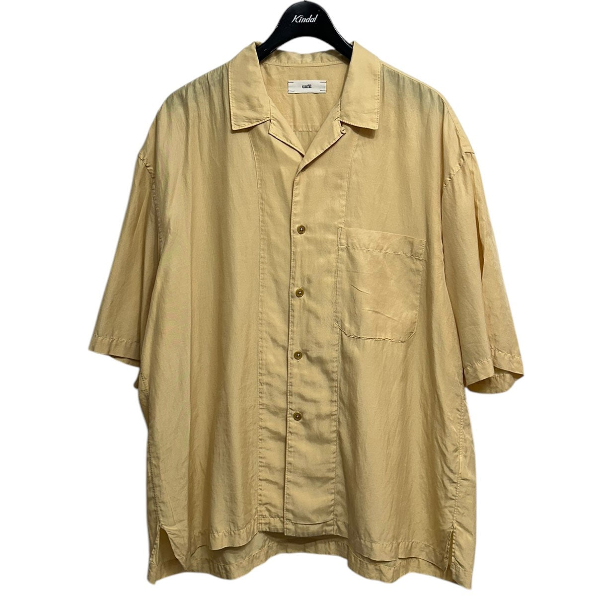 cotton silk twill short sleeve shirtコットンシルクツイル半袖シャツWWSP-UU016