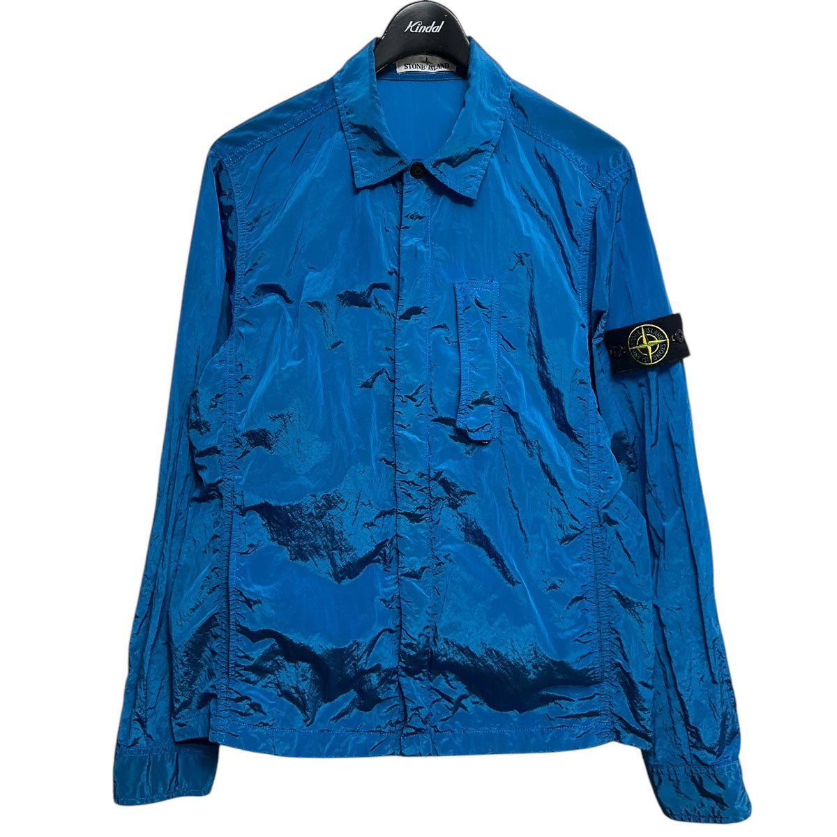 STONE ISLAND(ストーンアイランド) NYLON METAL SHIRT JACKETナイロンメタルシャツジャケット681510844  681510844 ブルー サイズ M｜【公式】カインドオルオンライン ブランド古着・中古通販【kindal】