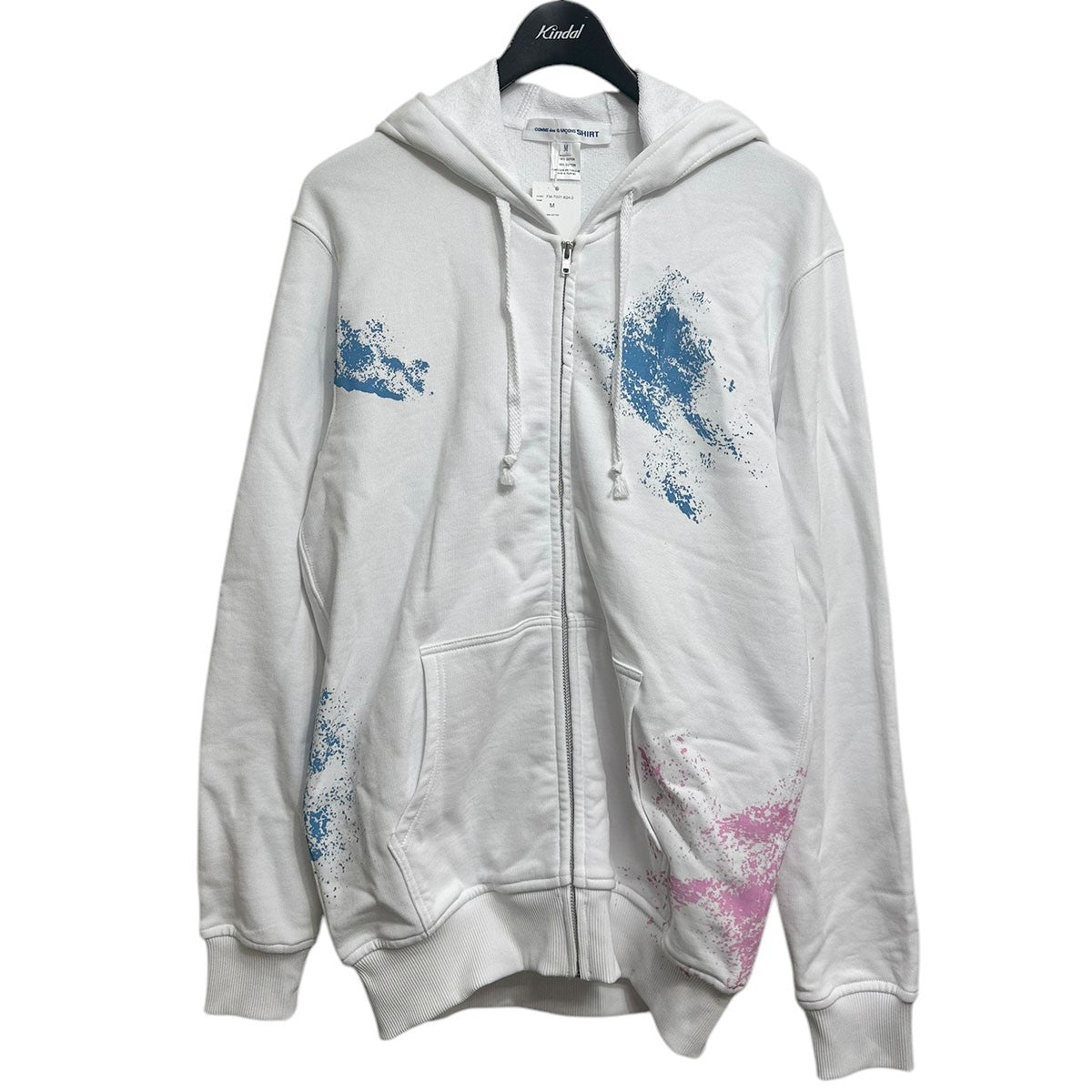 コムデギャルソンシャツの24SS ペイントジップアップフーディー FM-T007です。 COMME des GARCONS SHIRT 古着・中古 トップス アイテム