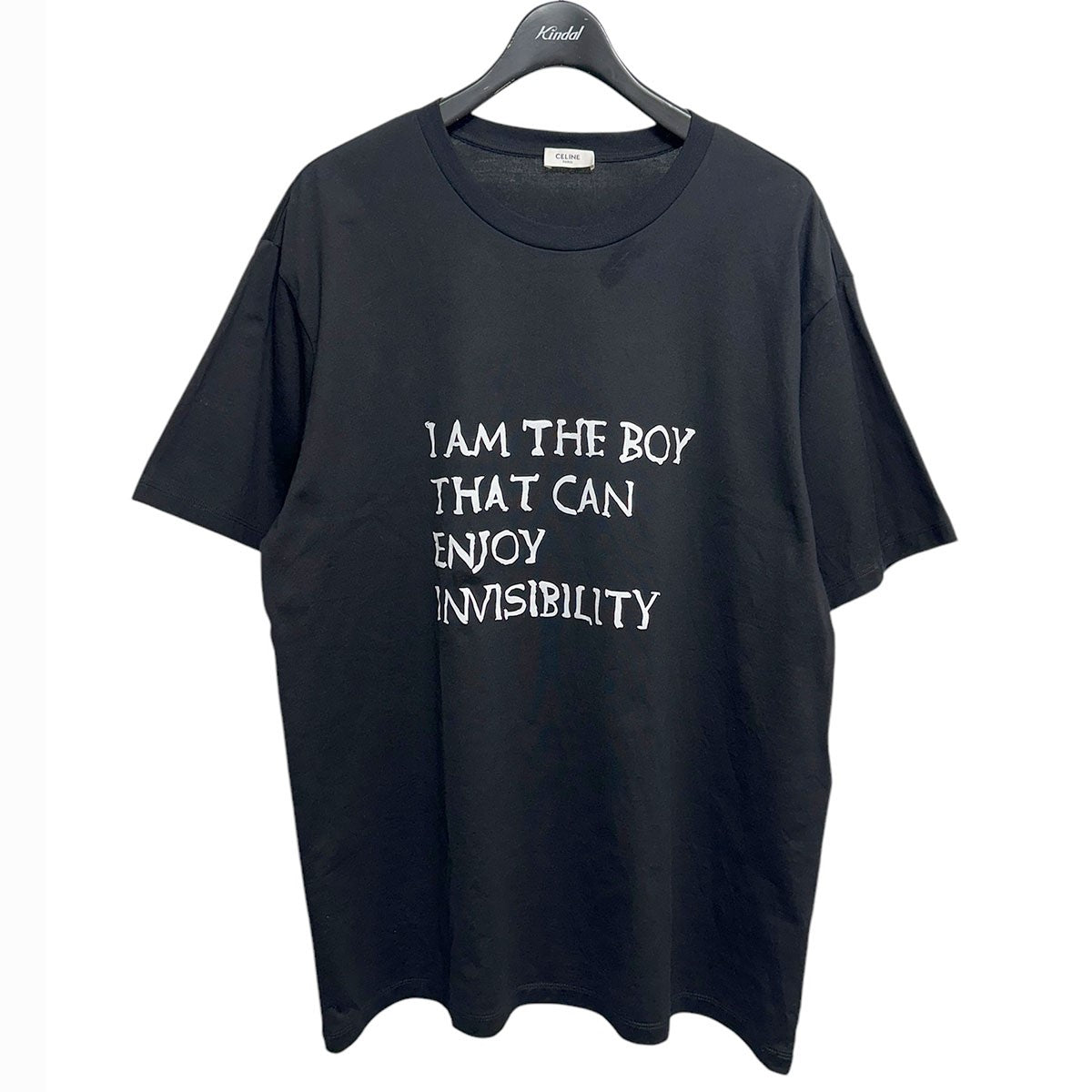 CELINE(セリーヌ) I AM THE BOYプリントTシャツ2X44F671Q 2X44F671Q ブラック サイズ  L｜【公式】カインドオルオンライン ブランド古着・中古通販【kindal】