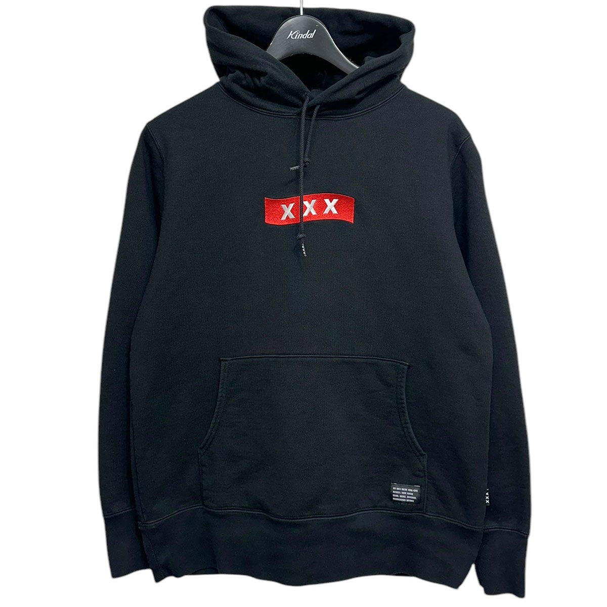 ゴッドセレクショントリプルエックスのボックスロゴフーディーです。 GOD SELECTION XXX 古着・中古 トップス アイテム