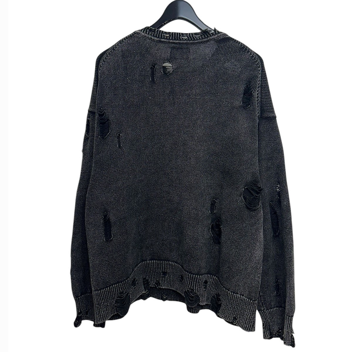 24AWBleached Print Knit Sweaterブリーチ・クラッシュ加工プリントニットセーターG13PO053