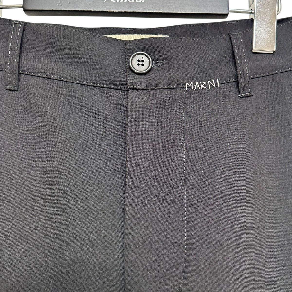 MARNI 24AWロゴ刺繍スラックスPUMU0270SU UTP771 古着・中古-3枚目のアイテム画像