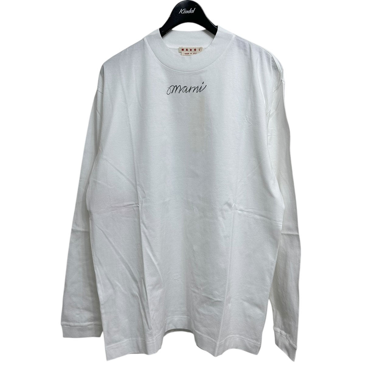 MARNI 24AWロゴプリントロングスリーブTシャツ長袖TシャツHUMU0242P1 USCY12 古着・中古-1枚目のアイテム画像