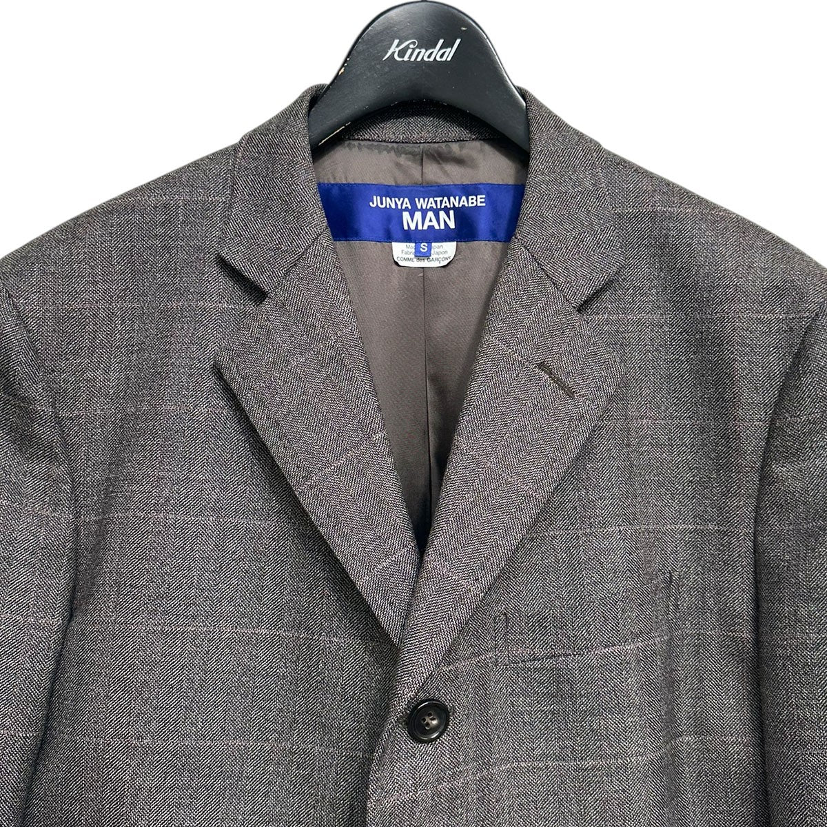 JUNYA WATANABE MAN 24AWヘリンボーン テーラードドッキングコートWN-C010 古着・中古-3枚目のアイテム画像