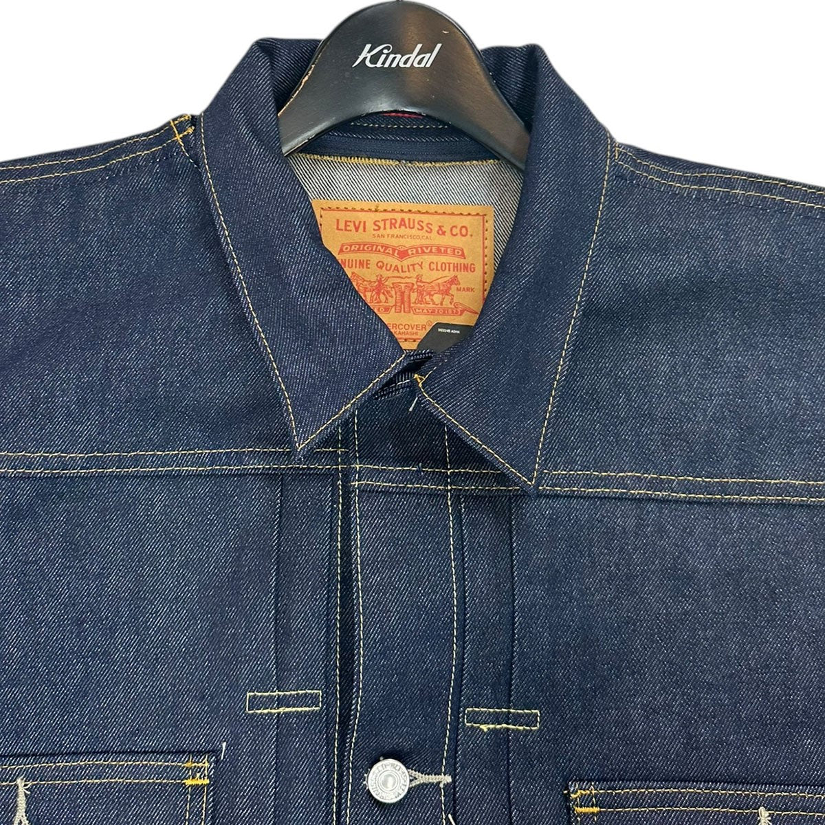 UNDERCOVER×LEVI’S 25SSコンバーチブル トラッカージャケットジップカスタムディテールType IIトラッカージャケット001YD0000 古着・中古-3枚目のアイテム画像