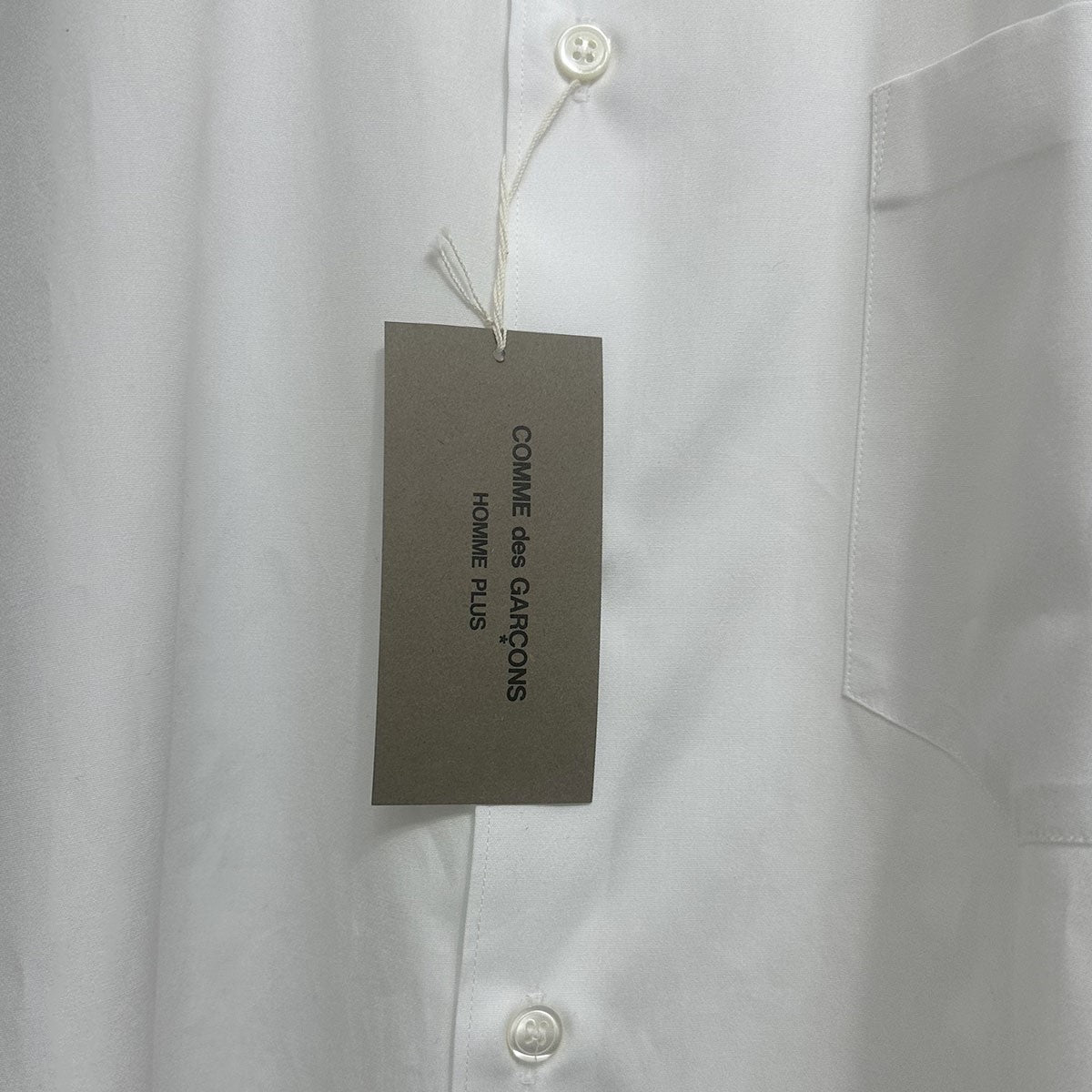 コムデギャルソンオムプリュス 24SS 定番コットンブロードシャツ グレー 24SS コムデギャルソン オム プリュス ブロードシャツ グレー
