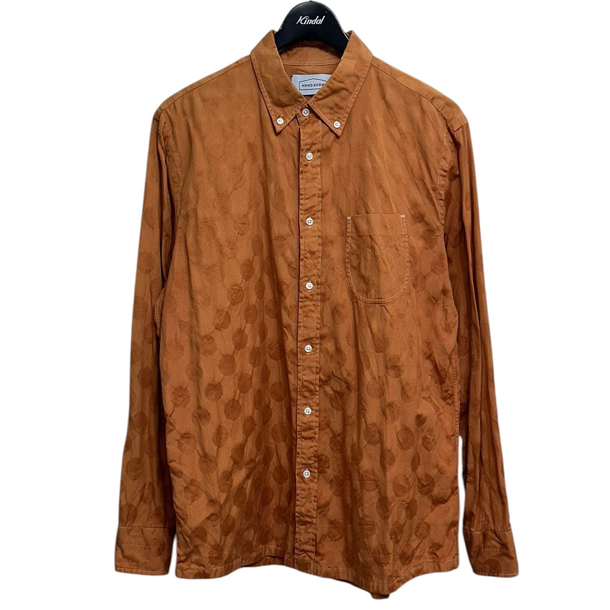 HANDROOM ボタンダウンドットシャツ 古着・中古-1枚目のアイテム画像
