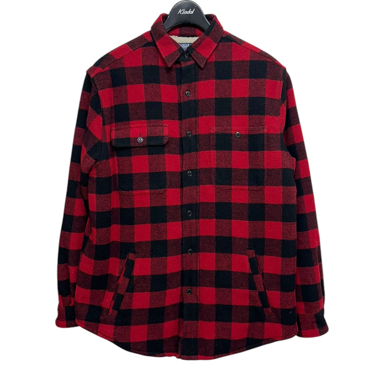 Wool Boa Lined Shirt Jacket裏ボアバッファローチェックシャツジャケット