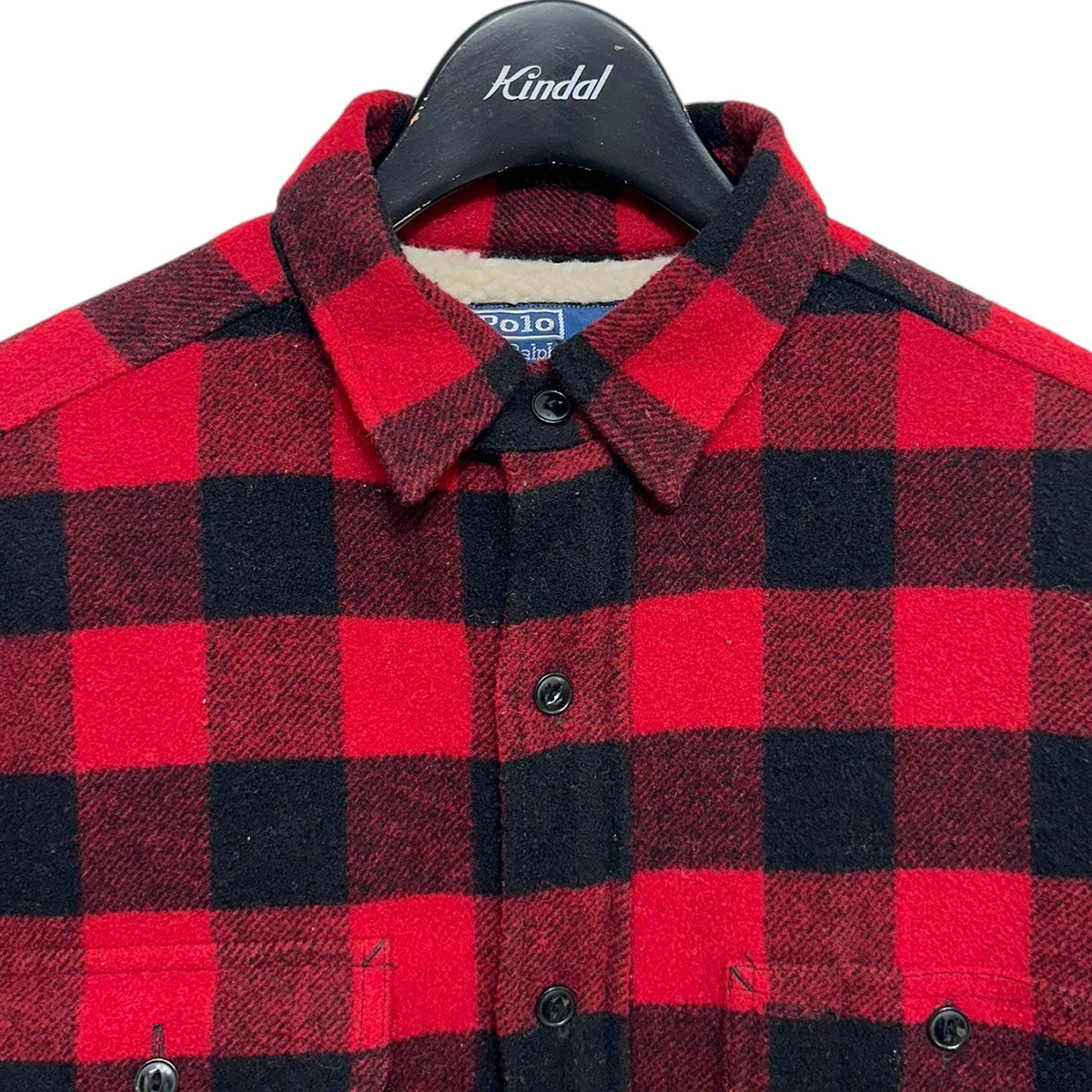 Wool Boa Lined Shirt Jacket裏ボアバッファローチェックシャツジャケット