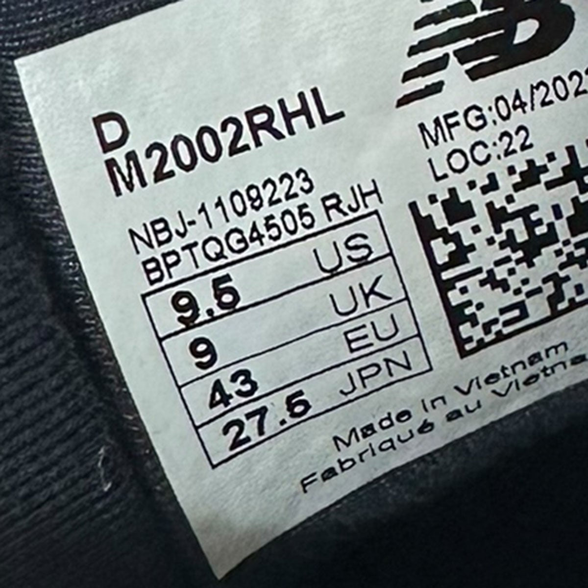 NEW BALANCE M2002RHLスニーカー 古着・中古-8枚目のアイテム画像
