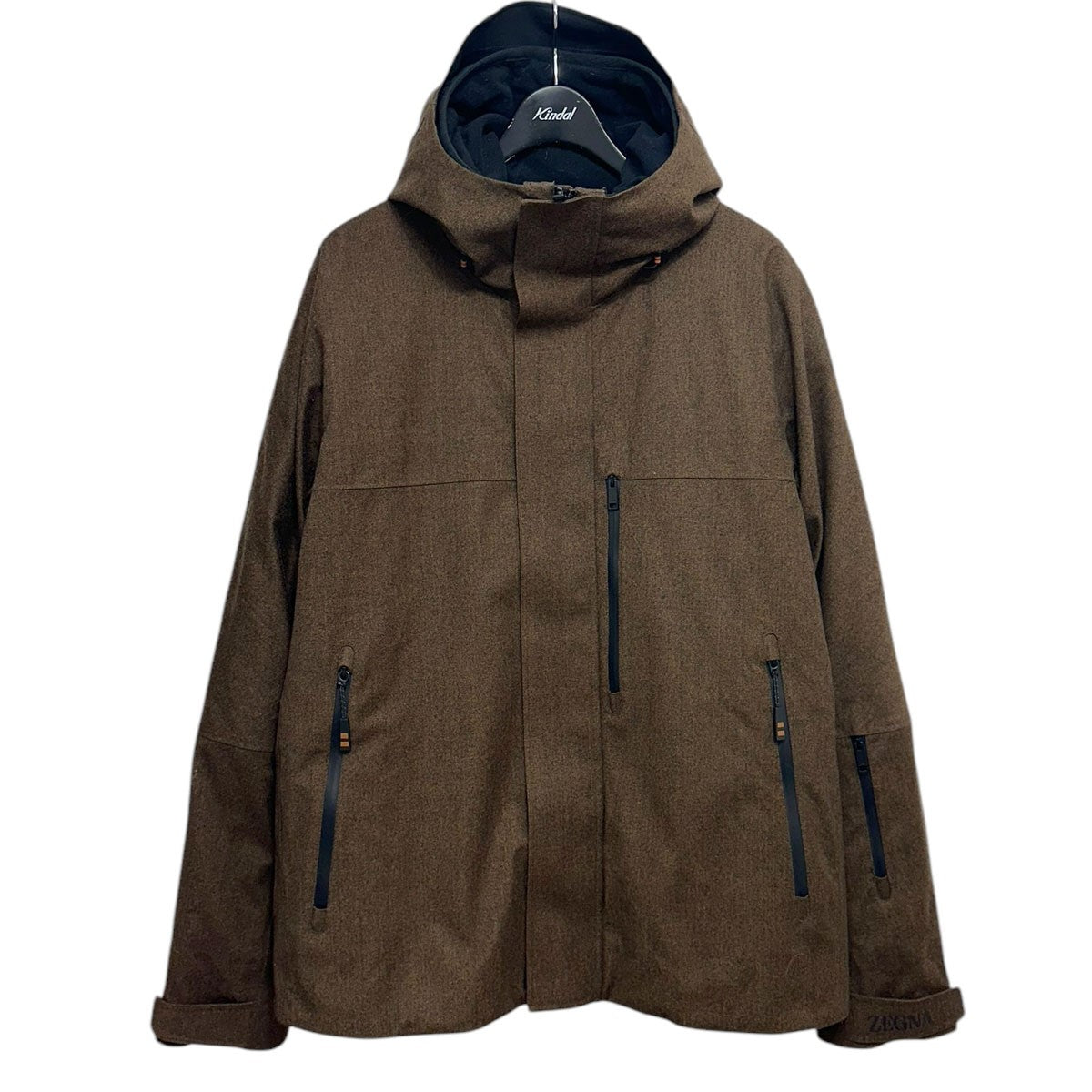 ゼニア ZEGNA ニット ハイブリッドダウン 中綿 ジップ ジャケット XL Navy Blue Cashseta Full Zip Cardigan SS26 31835270 | Zegna US
