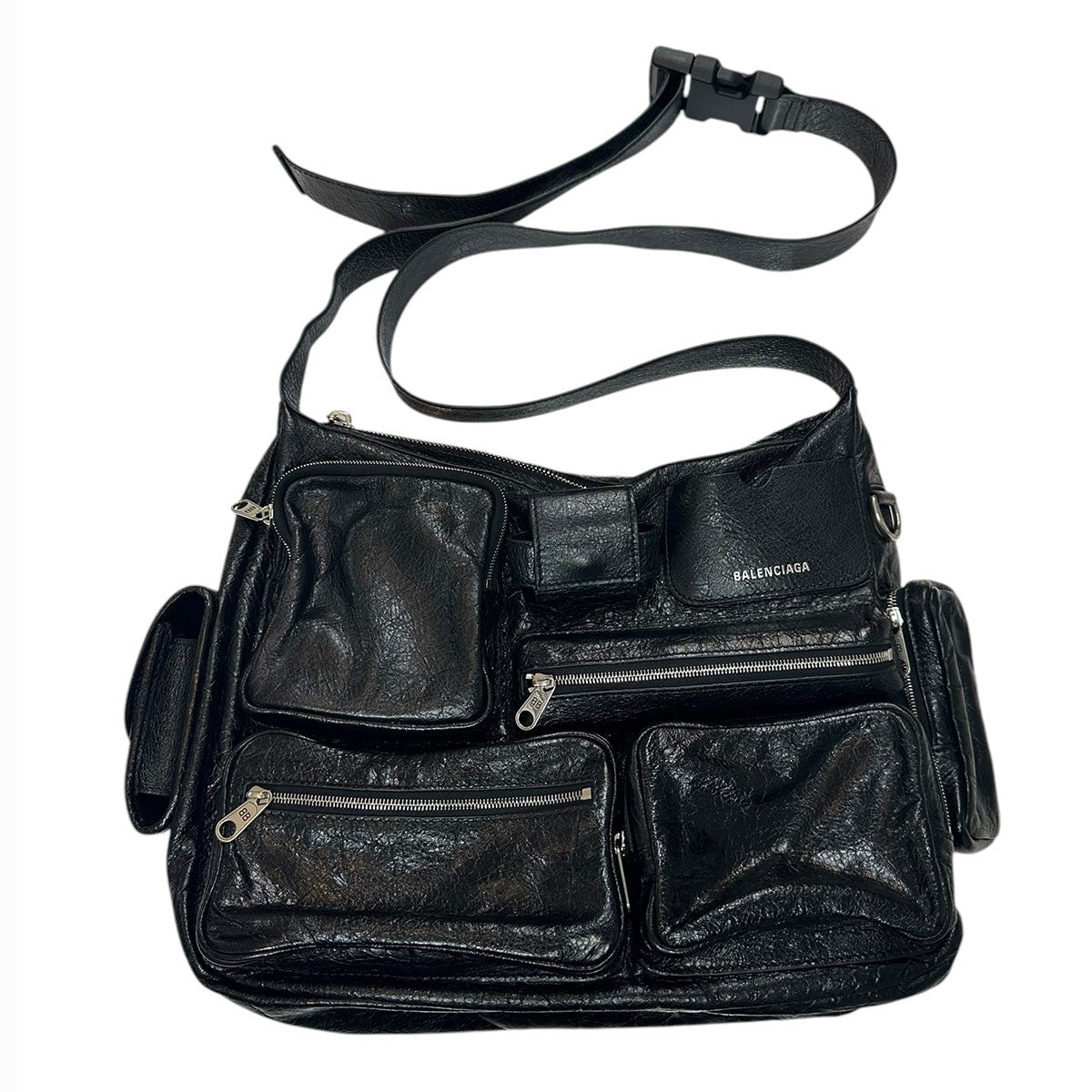 BALENCIAGA superbusyスーパービジー レザー ショルダーバッグ 古着・中古-1枚目のアイテム画像