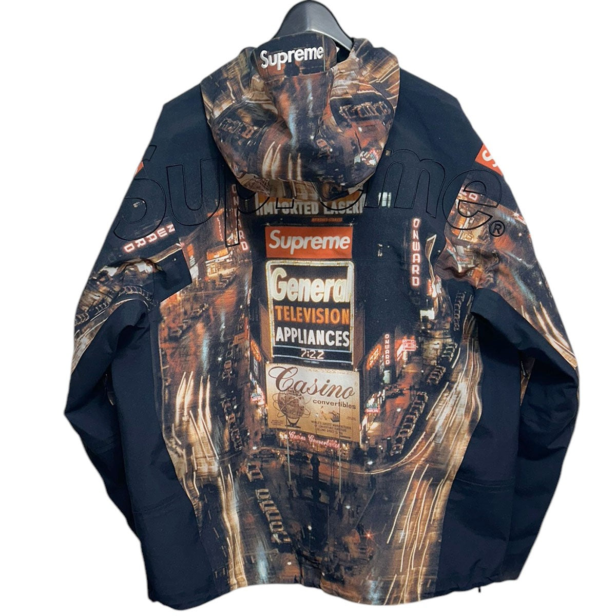 Supreme×THE NORTH FACE 22AWTaped Seam Shell Jacket Times Square 