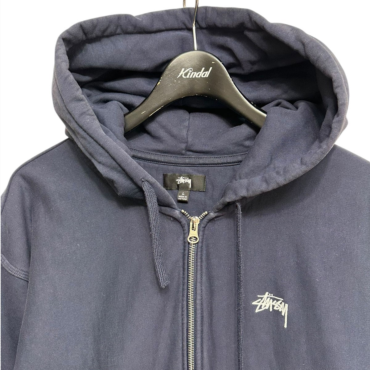 stussy Stock Logo full zip hoodieストックロゴジップフーディー パーカーSU22 118471 古着・中古-3枚目のアイテム画像