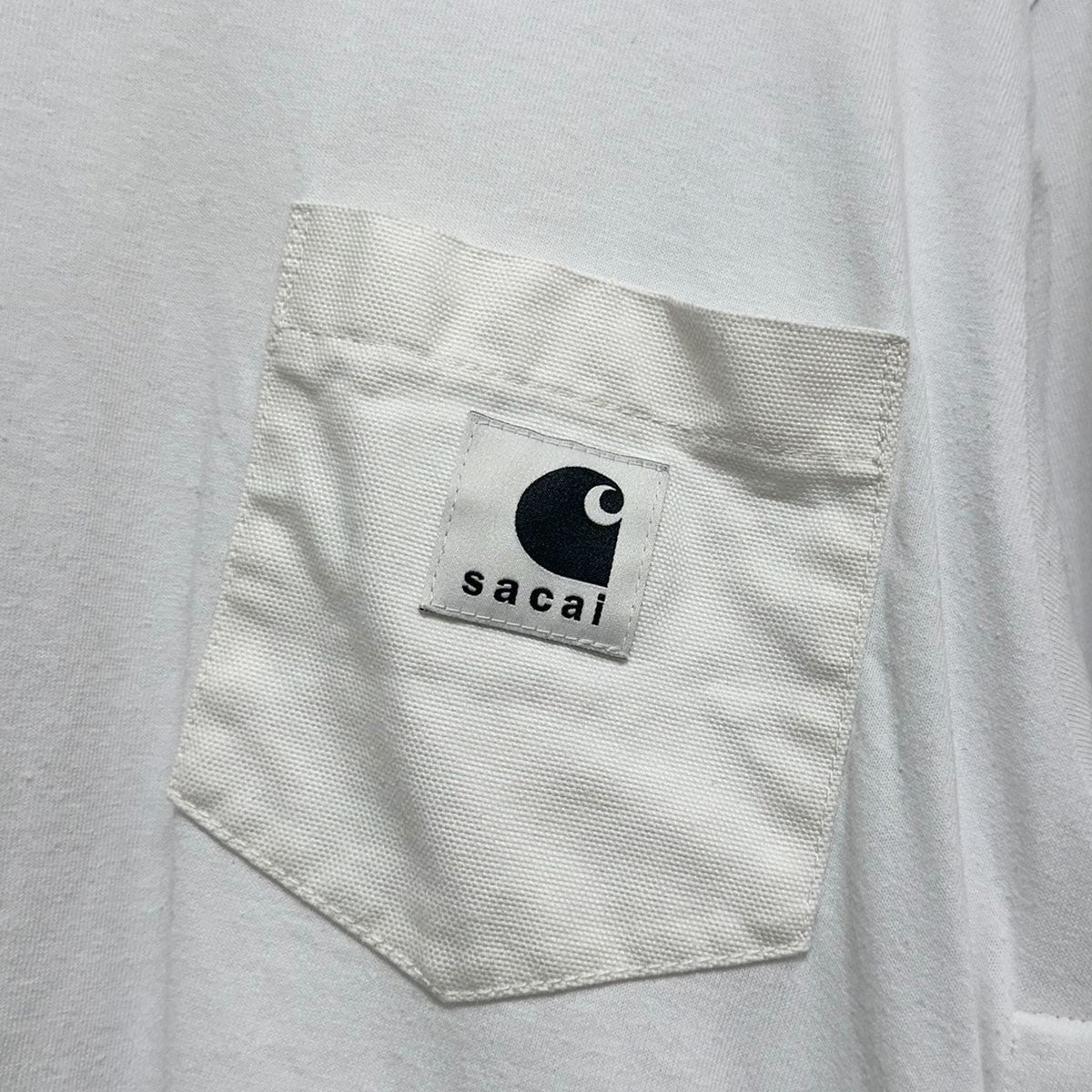 sacai×carhartt WIP L／S T-ShirtダブルネームロングスリーブTシャツ24-0726S 古着・中古-4枚目のアイテム画像