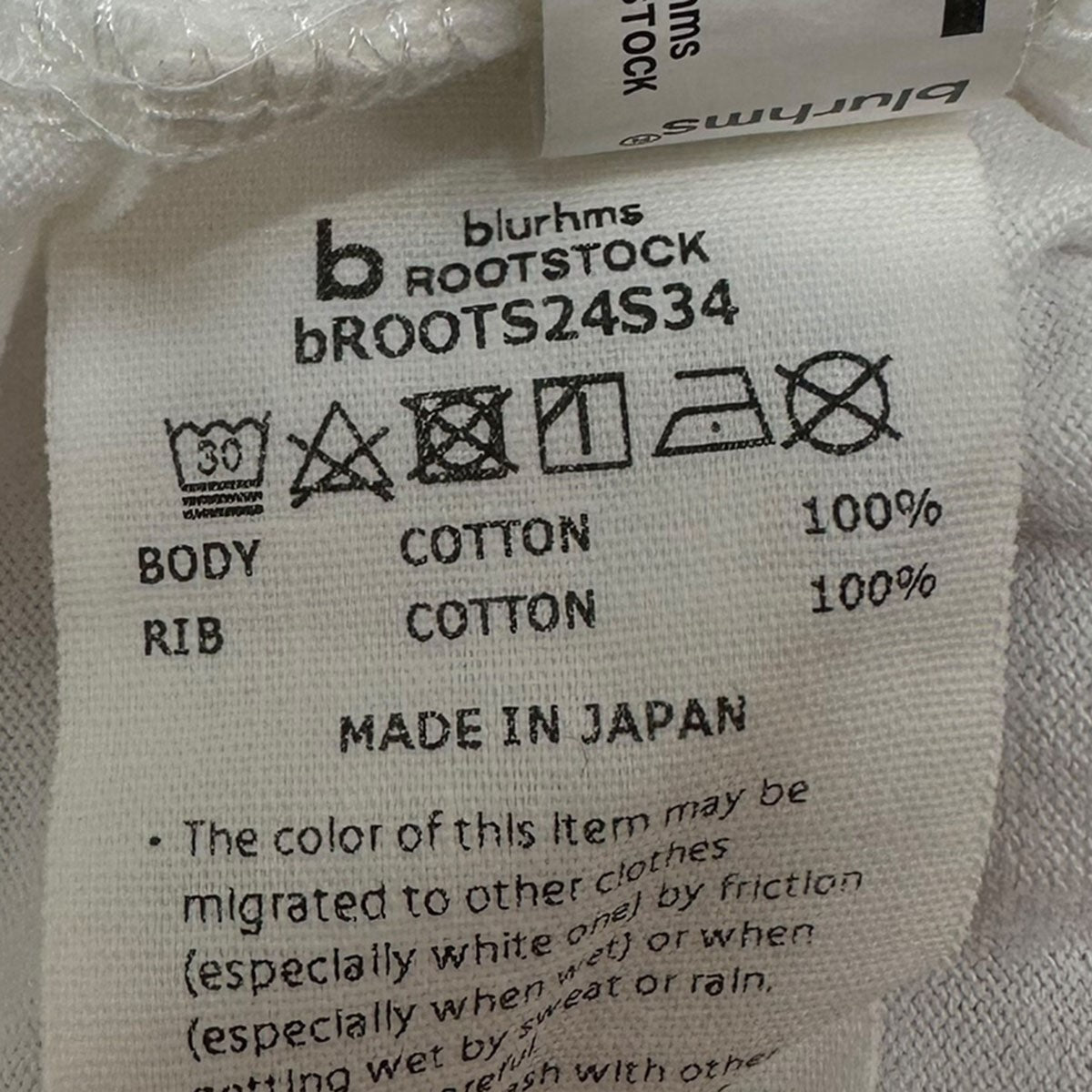 blurhms ROOTSTOCK(ブラームスルートストック) ILLI-NOISE Print Tee