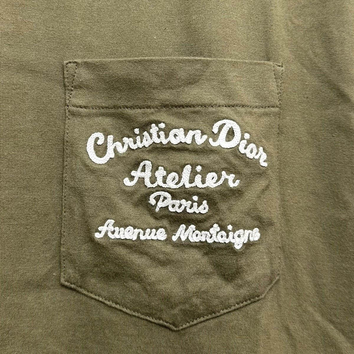 Dior ネイビー　 鷲刺繍 ポケットTシャツ Dior HOMME(ディオールオム) / Tシャツ/M/コットン/NVY
